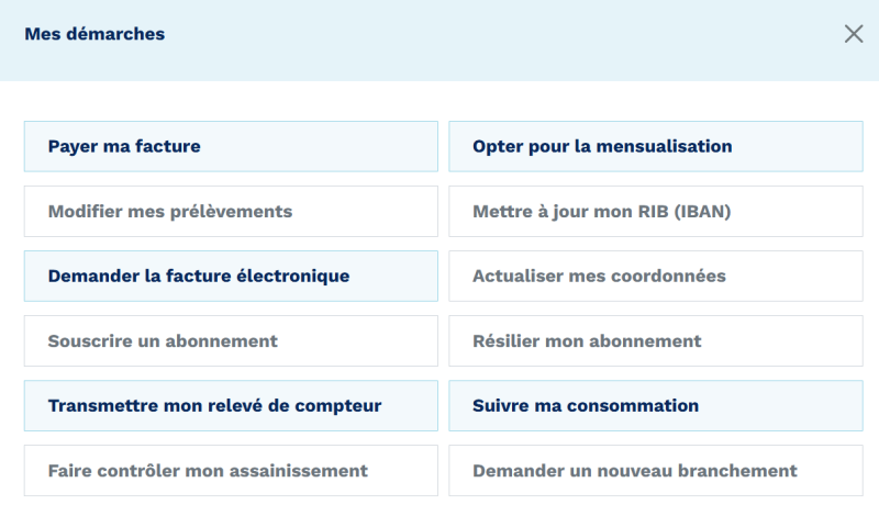 Mes démarches