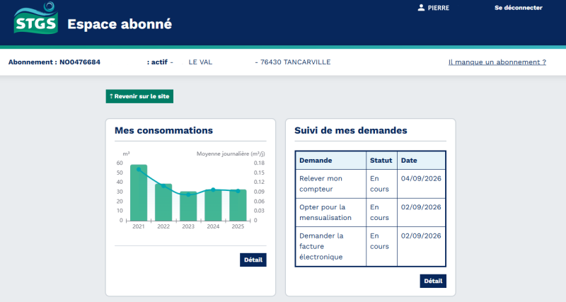 Espace abonné